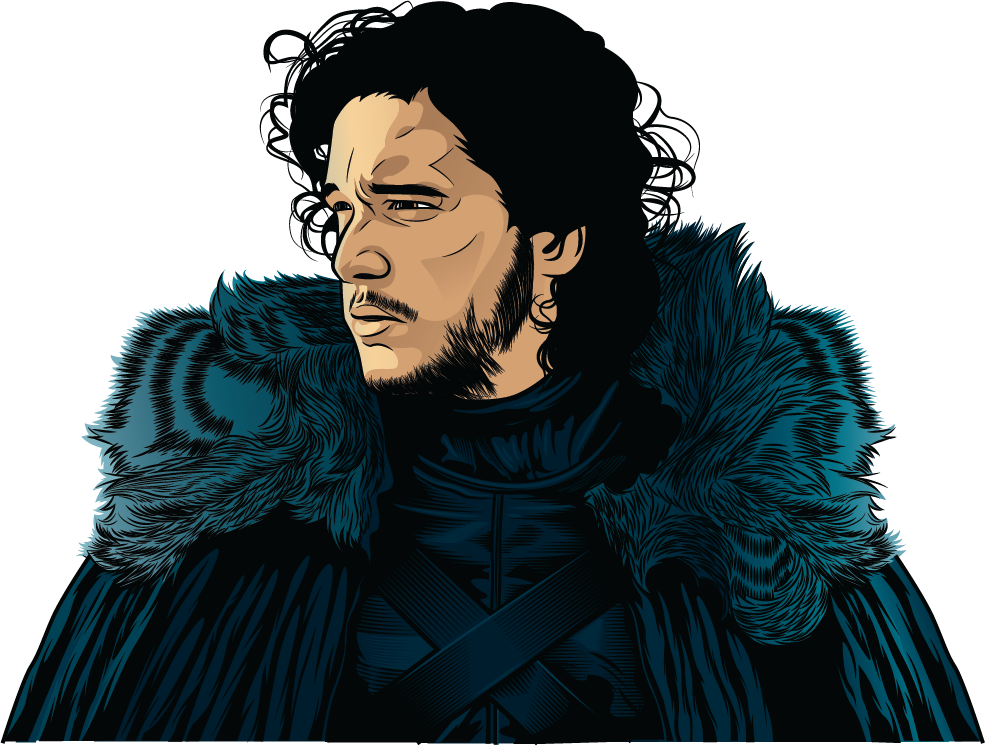 985x746 Download I Was Creating Jon Snow Vector Art With The Photo