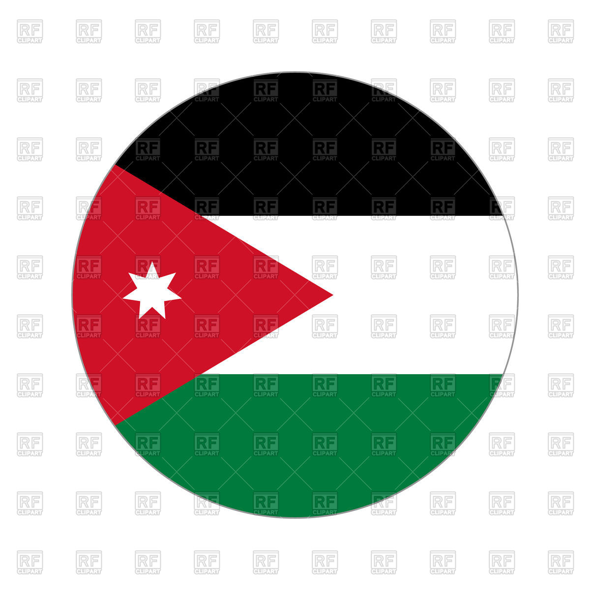 Jordan Circle Flag Vector Image Of Signs, Symbols, Maps 1200x1200 Jordan Circle Flag Vector Image Of Signs, Symbols, Maps