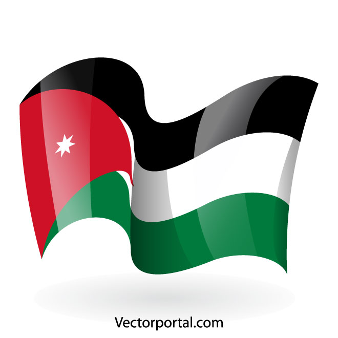 Jordan Flag Vector at Collection of Jordan Flag