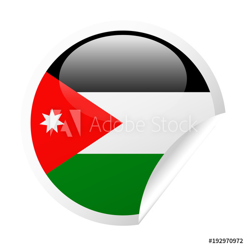 Jordan Flag Vector Round Corner Paper Icon 500x500 Jordan Flag Vector Round Corner Paper Icon
