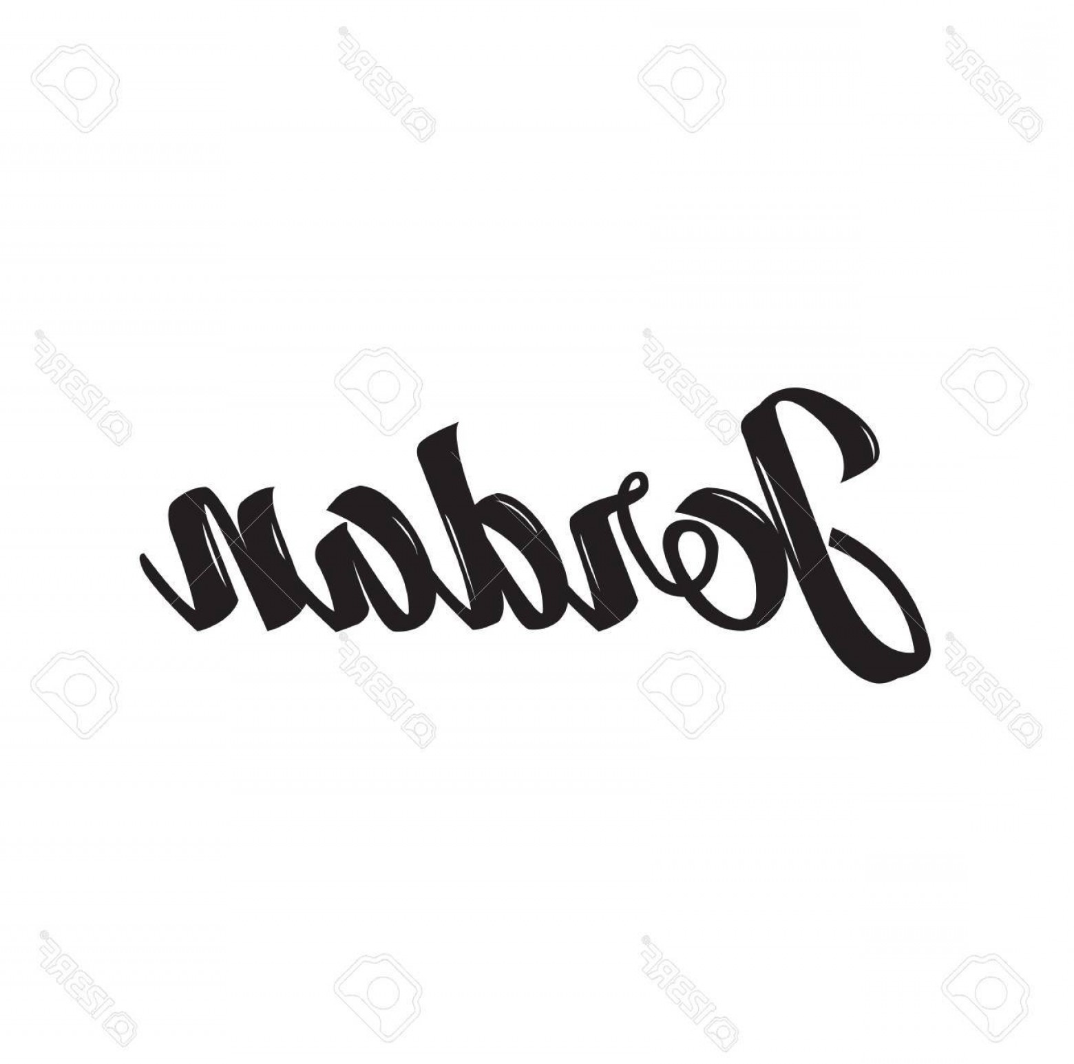 1560x1545 Photostock Vector Jordan Text Design Vector Calligraphy Typography