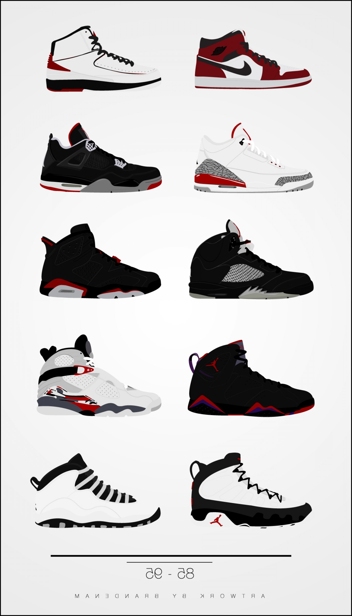 1440x2520 Vector Air Jordan Air Jordan Retro Handandbeak