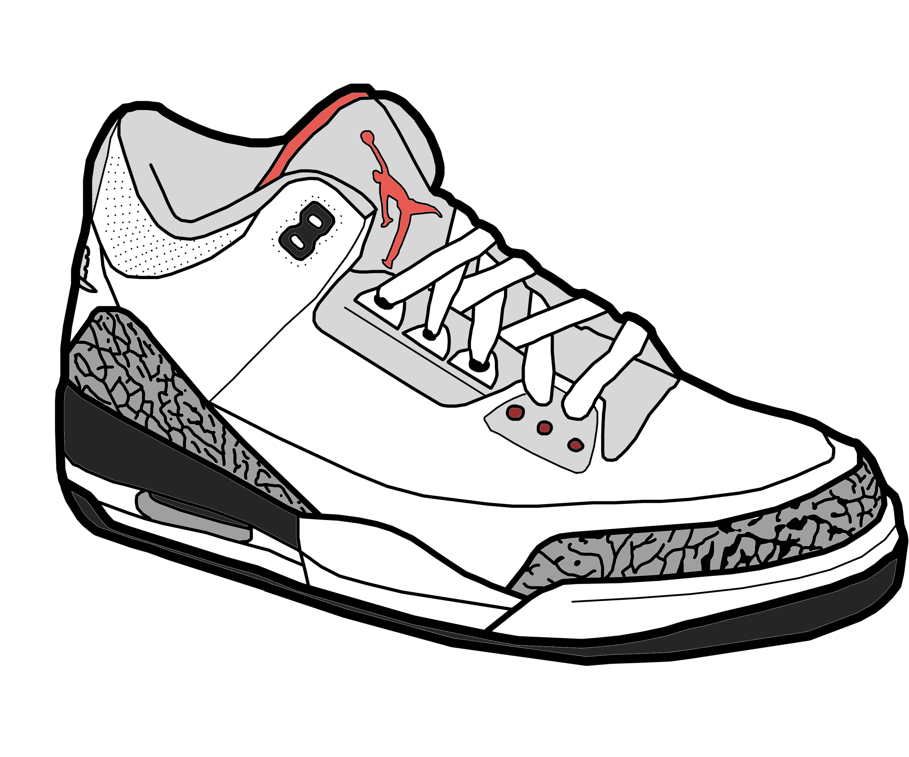 Jordan Drawing Shoes at Free for personal use Jordan