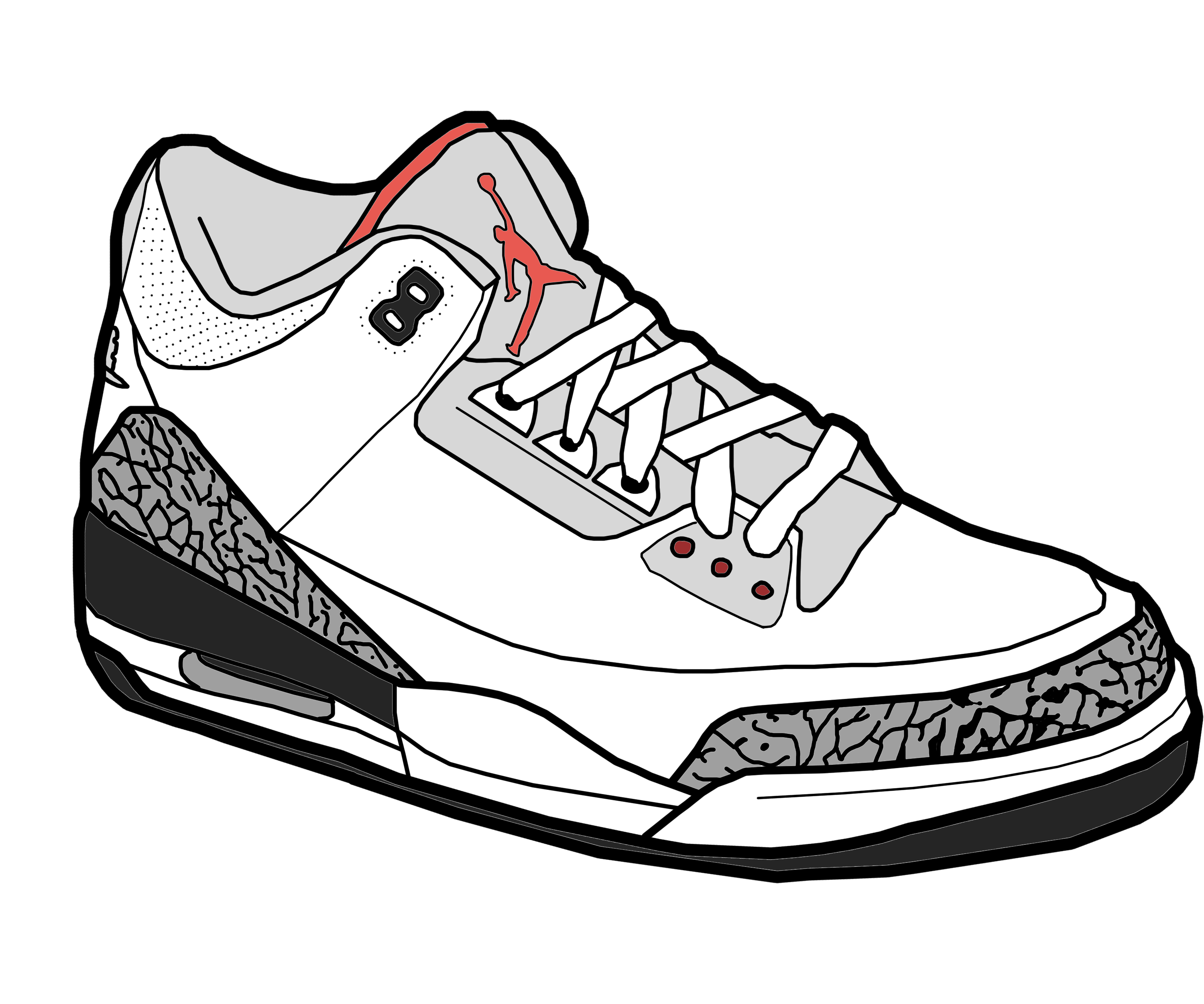 Jordan Shoe Sketch at Explore collection of Jordan