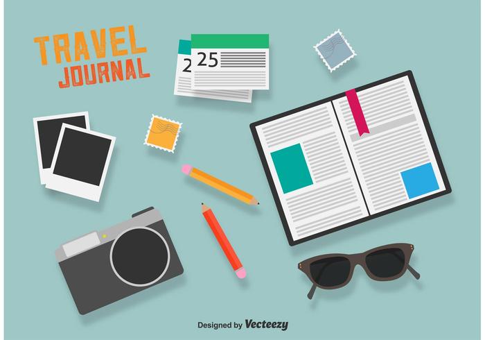 Travel Journal Color Flat Icons 700x490 Travel Journal Color Flat Icons