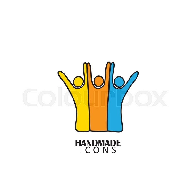 Hand Drawn People Icon Of Friendship Stock Vector Colourbox 800x800 Hand Drawn People Icon Of Friendship Stock Vector Colourbox