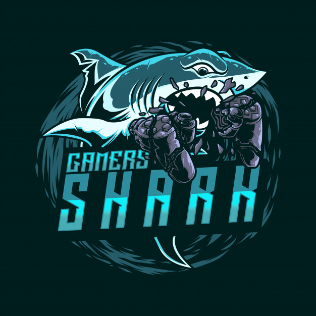 Illustartion Mascot Logo Gaming Shark With Joy Stick Vector 626x626 Illustartion Mascot Logo Gaming Shark With Joy Stick Vector