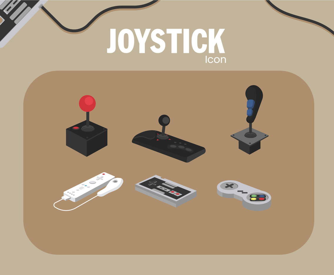 1136x936 Joystick Icon Vector Blue Background Free Graphics