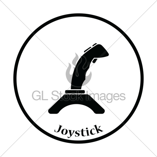 500x500 Joystick Icon Vector Illustration Gl Stock Images
