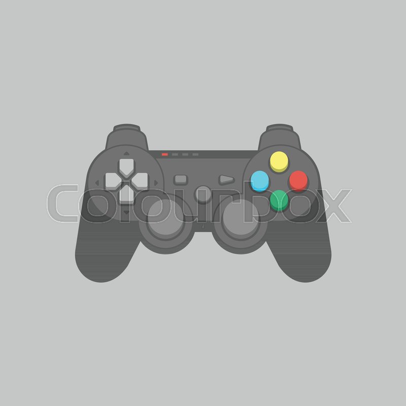 800x800 Video Game Joystick Icon Flat Style Stock Vector Colourbox