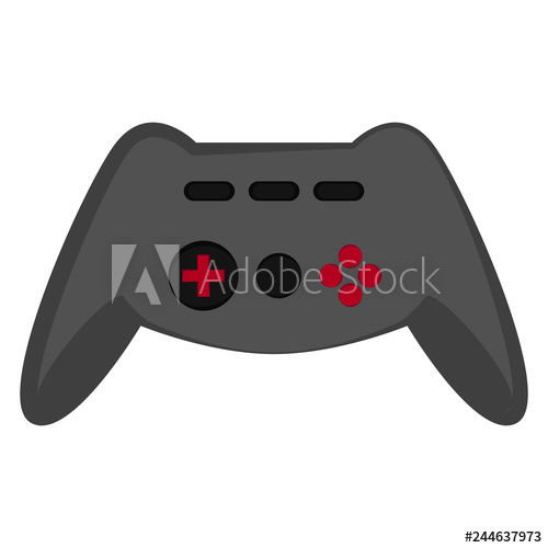 500x500 Isolated Videogame Joystick Icon Vector Illustration Design