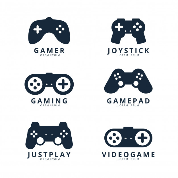 626x626 Gaming Joystick Logo Collection Vector Premium Download