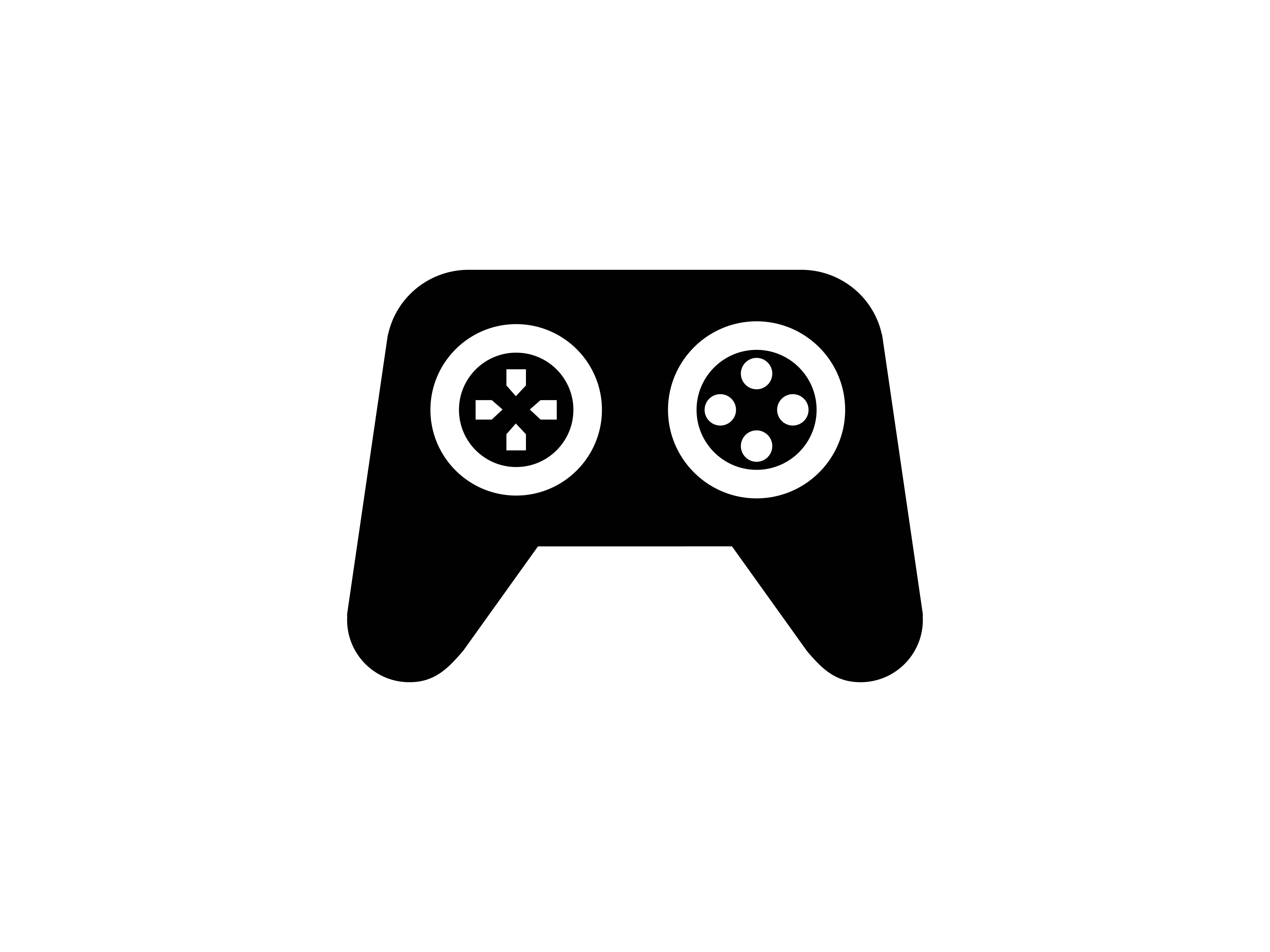 6667x5000 Joystick Glyph Vector Icon Graphic