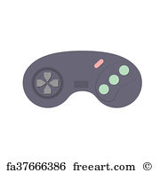 180x195 Free Art Print Of Computer Video Game Controller Joystick Vector