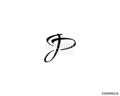 500x400 Jp Pj Letter Logo Icon Stock Image And Royalty Free Vector