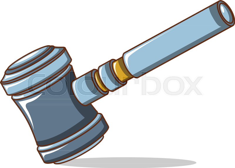 800x573 Judge Gavel Icon Cartoon Of Judge Stock Vector Colourbox