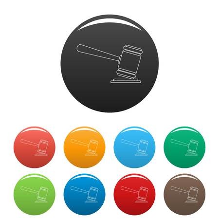 450x450 Judge Gavel Icon Outline Illustration Of Judge Gavel Vector Icons
