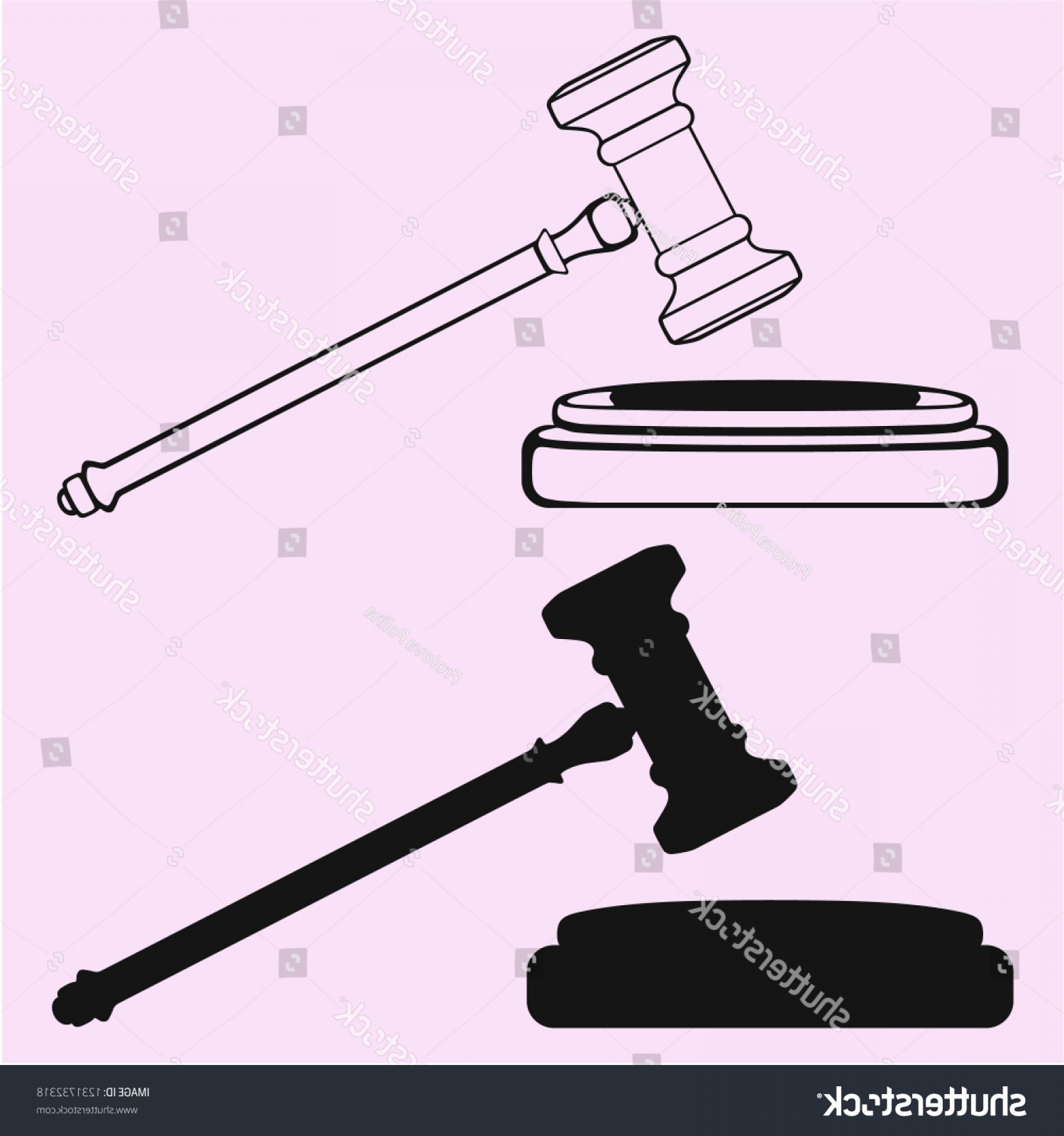 1800x1920 Judges Gavel Striking Block Vector Silhouette Hoodamathrun