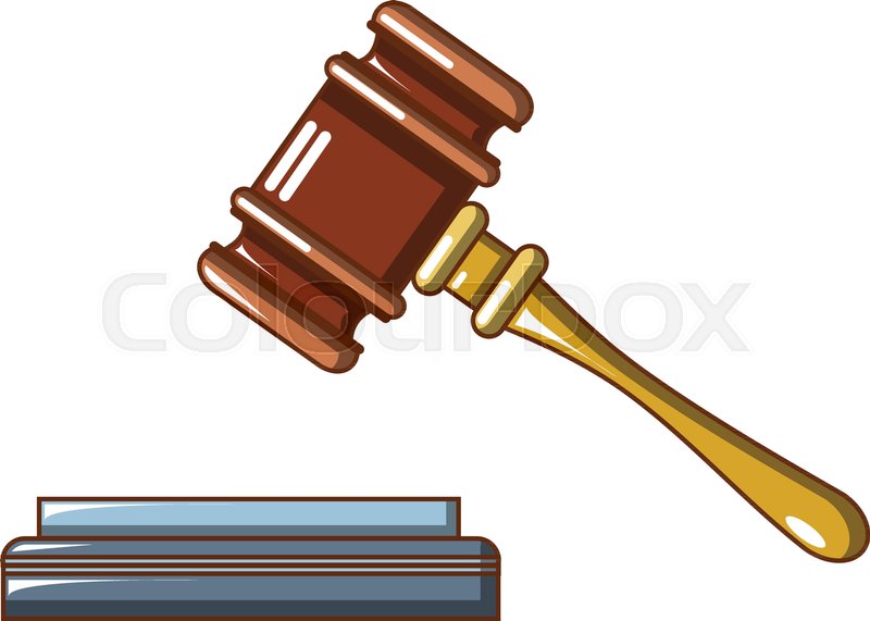 800x571 Lifted Judge Gavel Icon Cartoon Of Stock Vector Colourbox