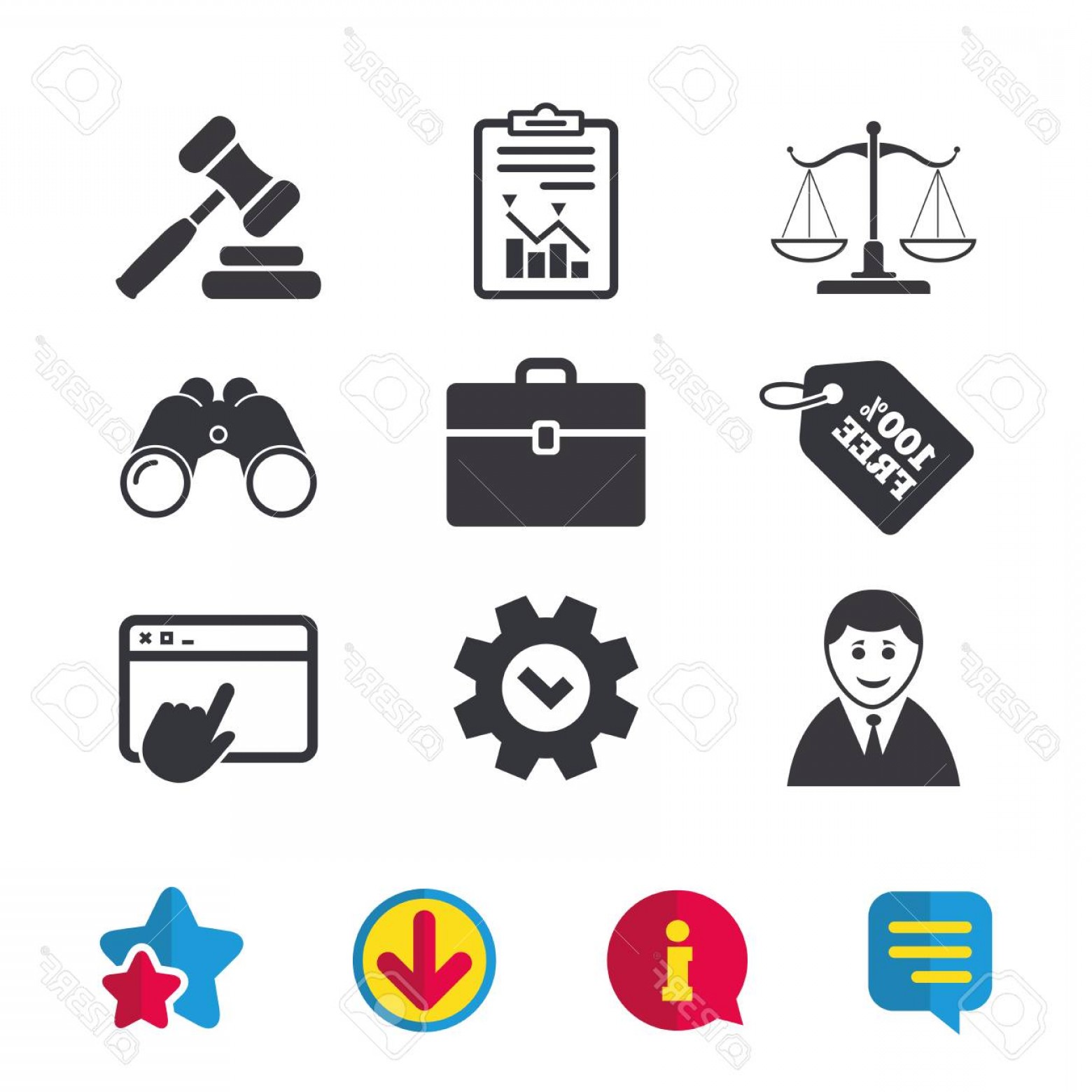 1560x1560 Photostock Vector Scales Of Justice Icon Client Or Lawyer Symbol