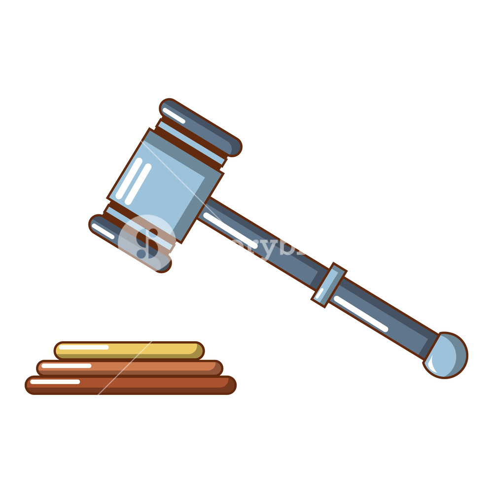 1000x1000 Up Judge Gavel Icon Cartoon Of Up Judge Gavel Vector Icon For Web