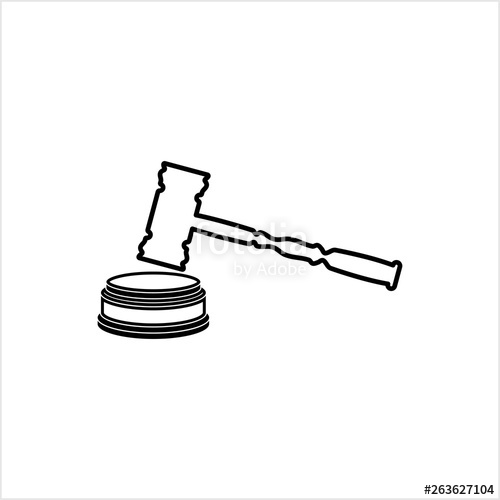 500x500 Judge Gavel Icon, Judge Hammer Icon Stock Image And Royalty Free