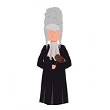 355x355 Judge Vector Mousepad