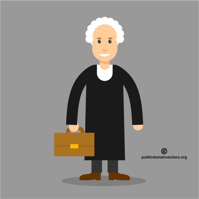 660x660 Judge Vector Image