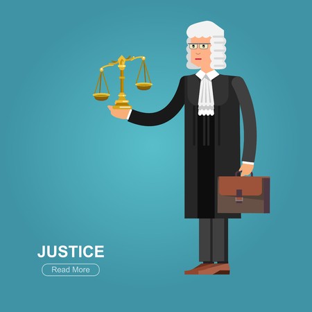 450x450 Law Vector Detailed Character The Judge Law Cool Flat