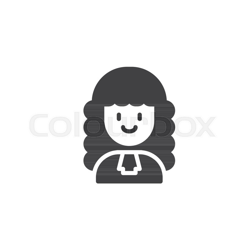 800x800 Woman Judge Vector Icon Filled Flat Stock Vector Colourbox