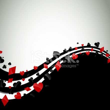 440x440 Fondo De Vector Con Los Juegos De Naipes Stock Vector