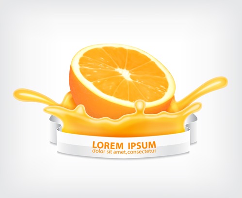 499x409 Orange Fruit Juice Splashes Vector Free Vectors Ui Download