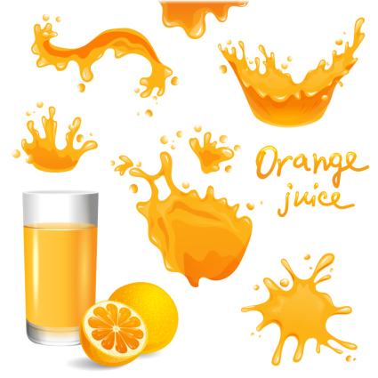 425x425 Juice Splash Design Vector Material Over Millions Vectors