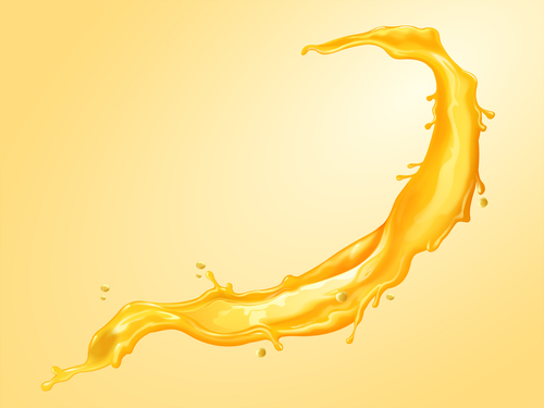 500x375 Orange Juice Splash Vector Illustration Free Download