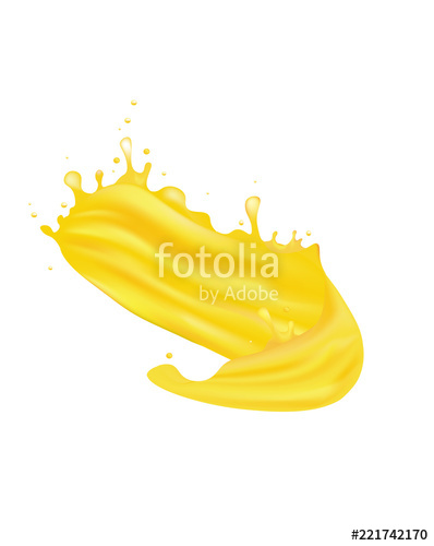398x500 Orange Juice Splash Vector Illustration Stock Image And Royalty