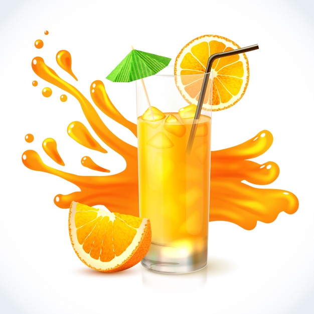 626x626 Orange Juice Vector Free Download