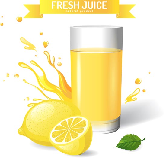 550x526 Fresh Natural Juice Vector Templates