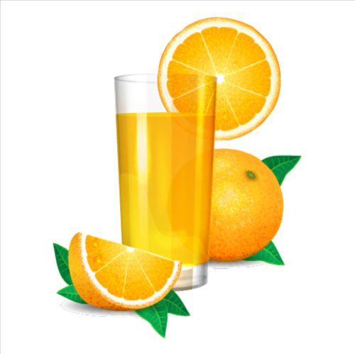 500x499 Fresh Orange Juice Vector Material Free Download
