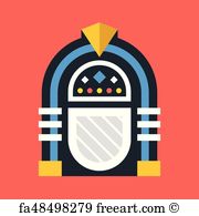 180x195 Free Art Print Of Retro Jukebox Old Retro Jukebox In An Empty