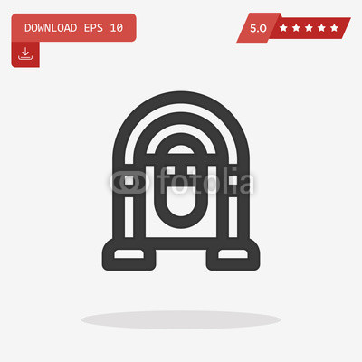 400x400 Jukebox Vector Icon Cd Wall Mural Vinyl Wallpaper Murals