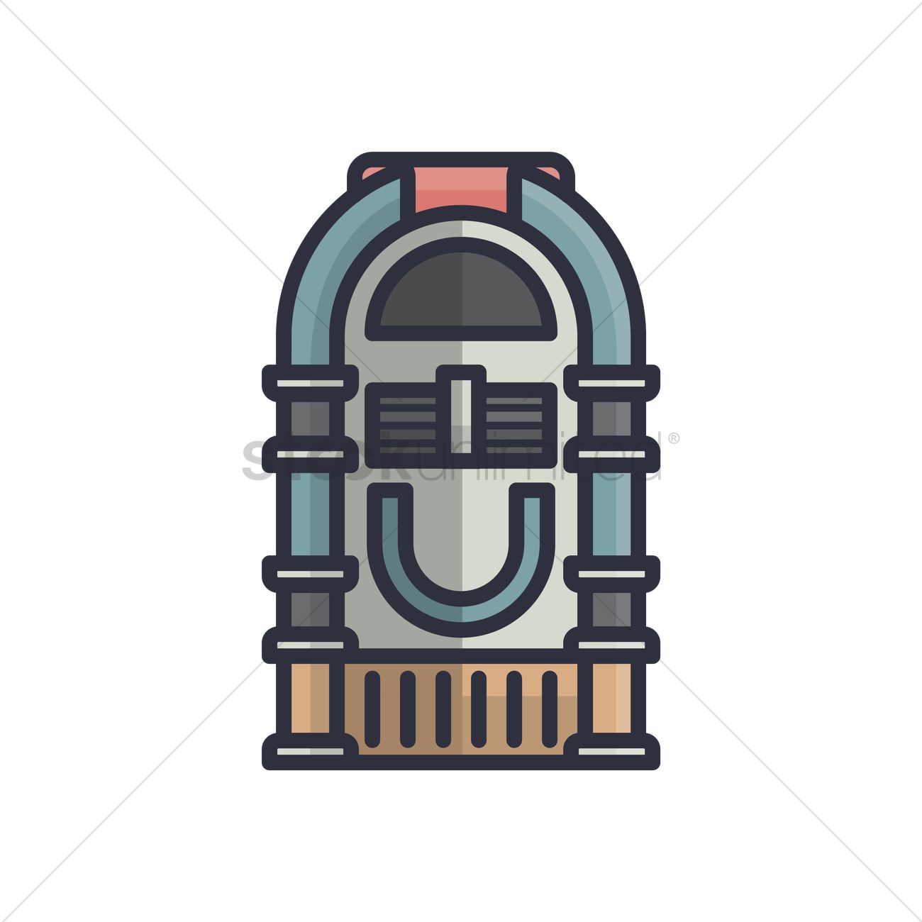 1300x1300 Jukebox Vector Image