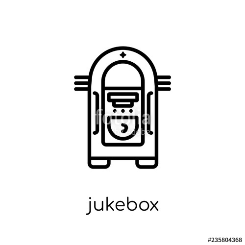 500x500 Jukebox Icon From Birthday And Party Collection Stock Image