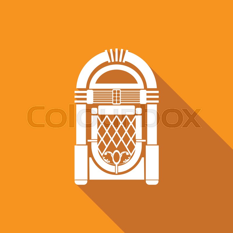 800x800 Vector Retro Jukebox Icon Stock Vector Colourbox