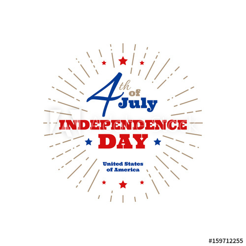 Independence Day In Usa, July Greeting Card Or Banner 500x500 Independence Day In Usa, July Greeting Card Or Banner