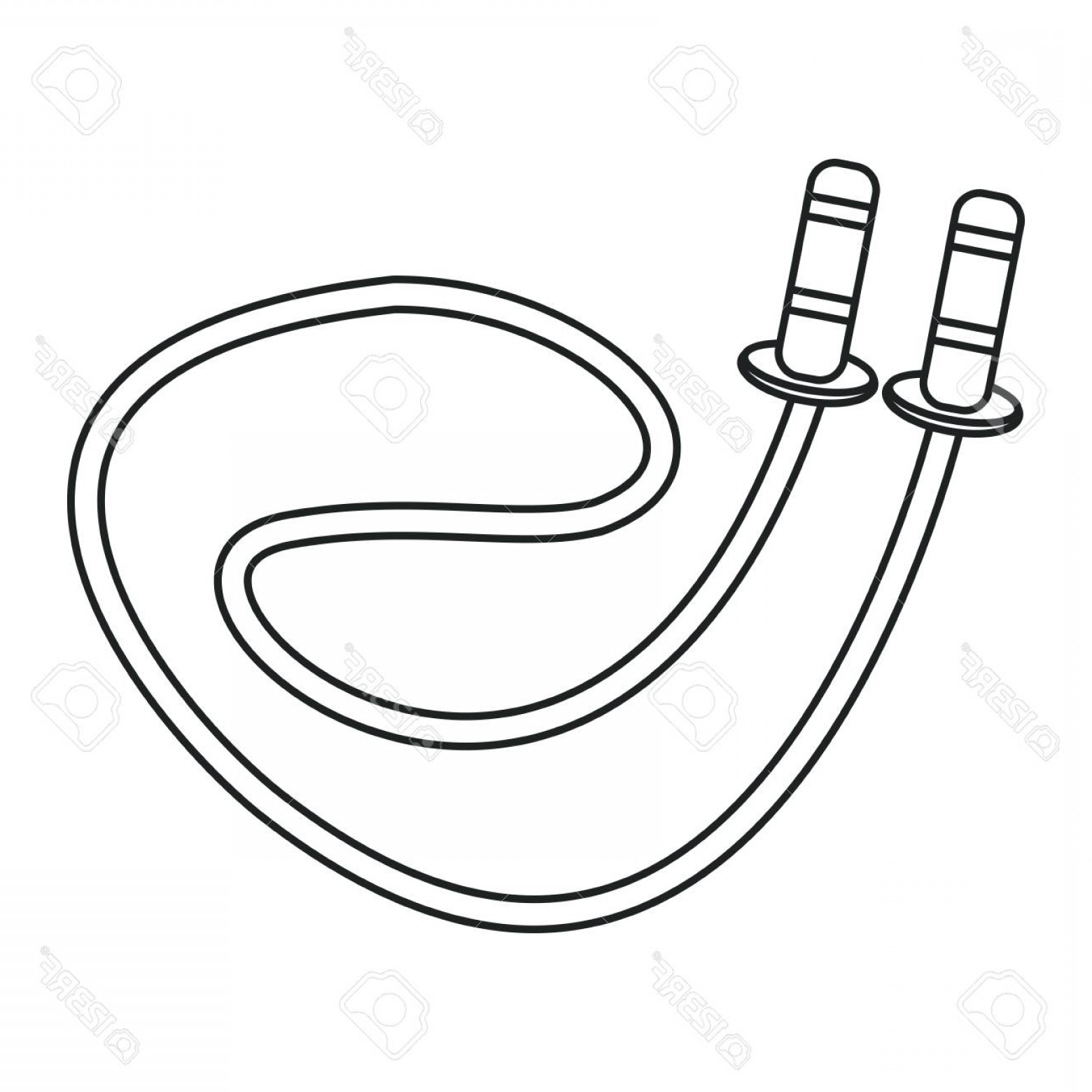 1560x1560 Photostock Vector Jumping Rope Gym Sport Outline Vector