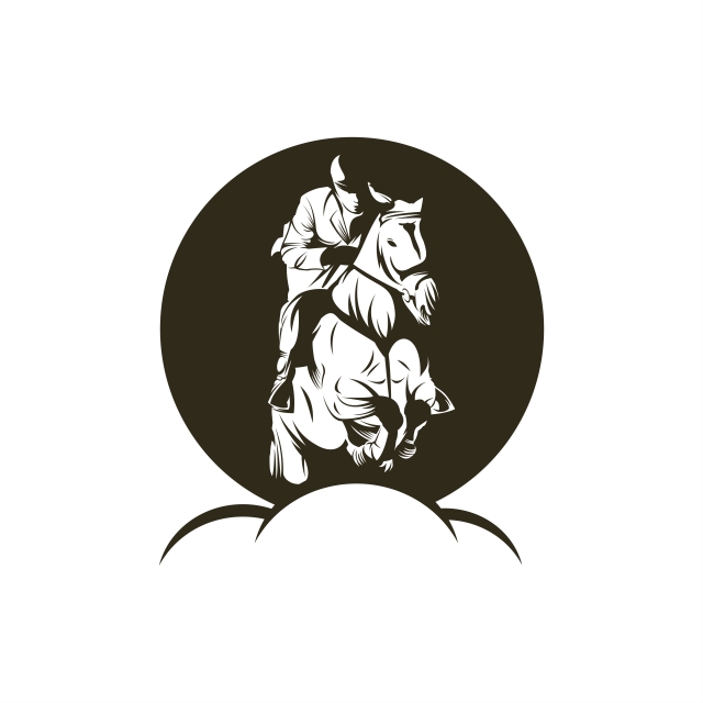 640x640 Horse Jump Vector Illustration For Your Company Or Brand, Active