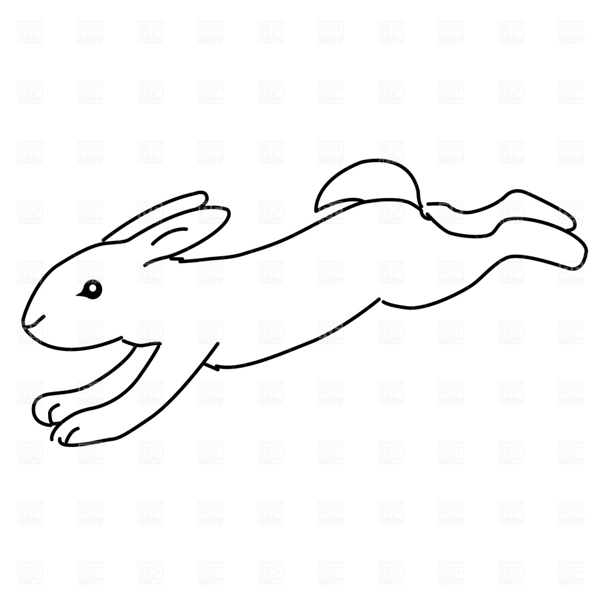1200x1200 Bunny In Jump Vector Image Of Plants And Animals Piekno
