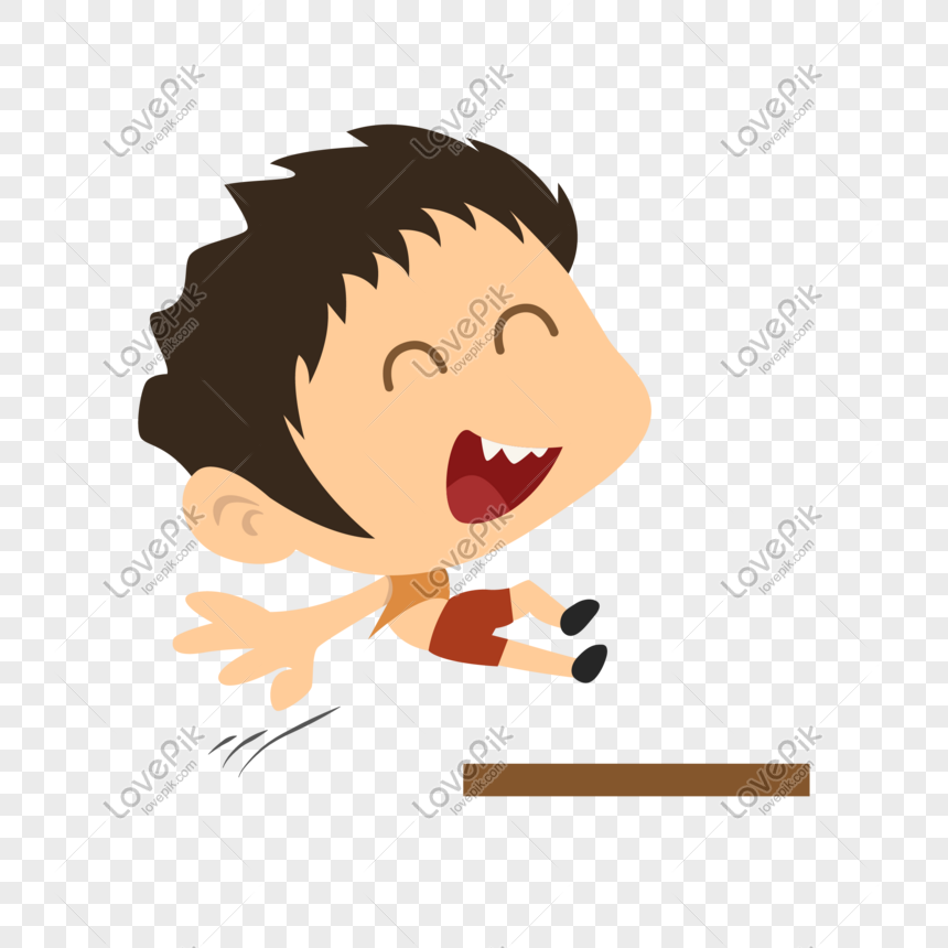 860x860 Cartoon High Jumper Vector Material Png Image Picture Free