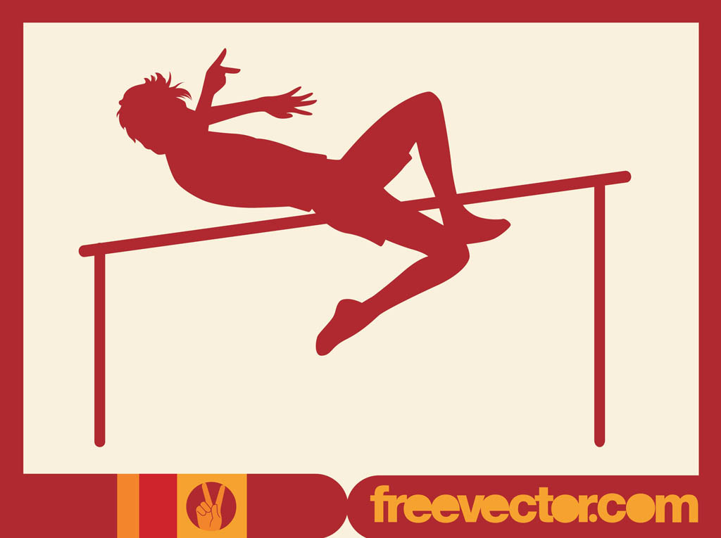 1024x765 High Jumper Vector Art Graphics