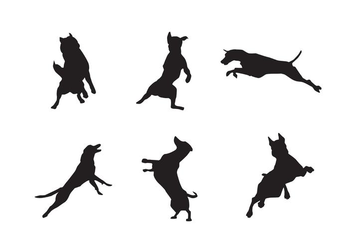 Free Jumping Dog Silhouette Vectors 700x490 Free Jumping Dog Silhouette Vectors